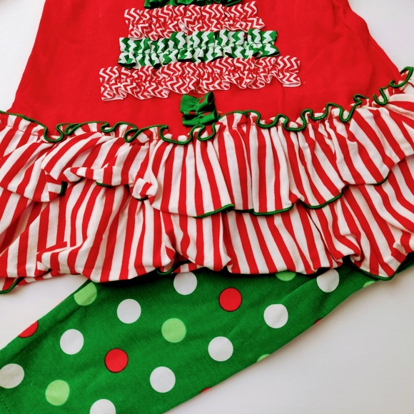 ✨NWT✨Girls Christmas Tree leggings - Picture 4 of 5